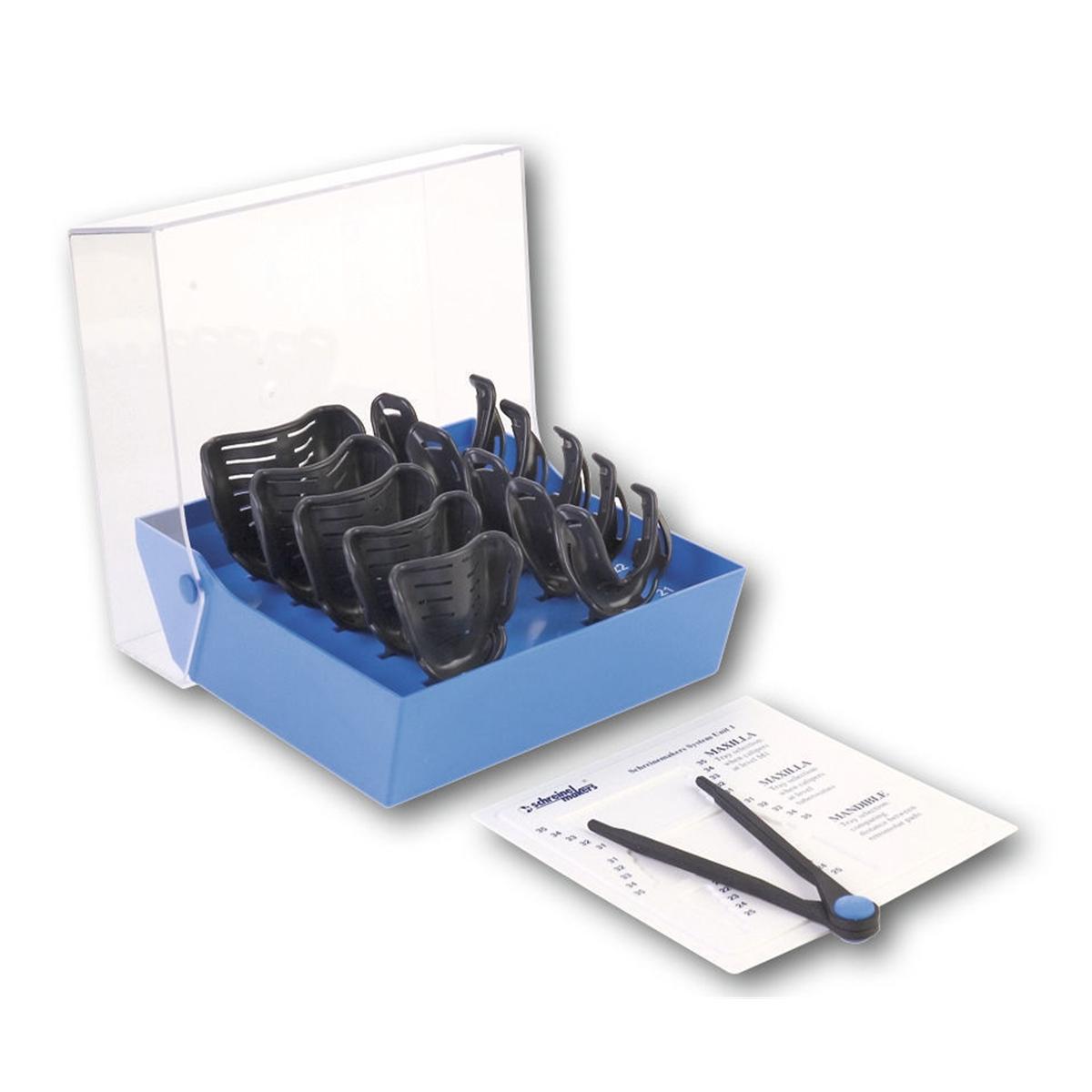 Border-Lock Trays onbetande kaak set - autoclaveerbaar - Introductieverpakking # 6800