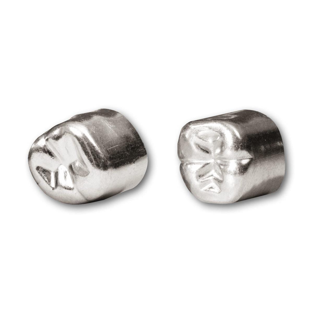 Aluminium noodkronen molaar inferior - Rechtsonder, MLR 12