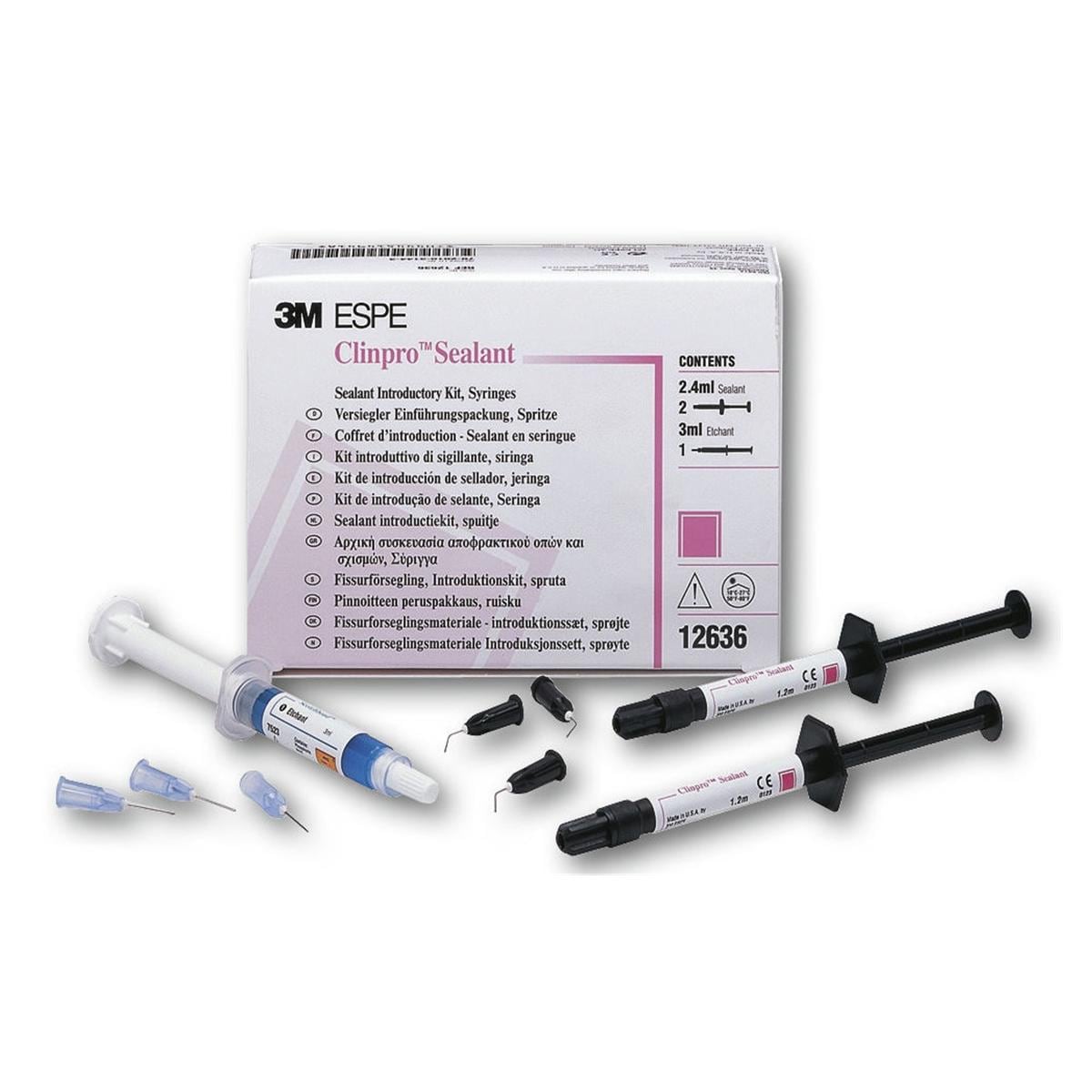 Clinpro Sealant Introverpakking spuitjes - 2x 1,2 ml, 3 ml Scotchbond etsgel, 20 ap­pli­­catietips