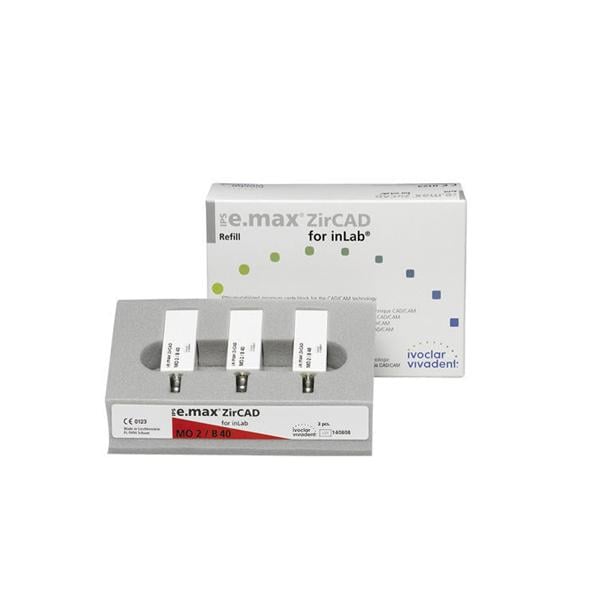 IPS e.max ZirCAD inLab MO - MO 0 B40, 3 stuks