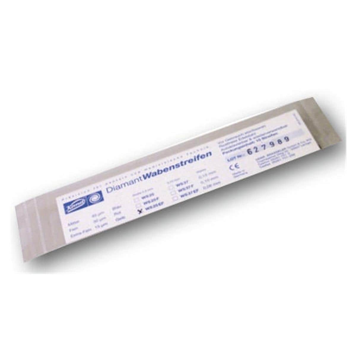 Diamant Strips 2,5 mm met honingraat design - WS 25, medium (blauw) - 10 stuks