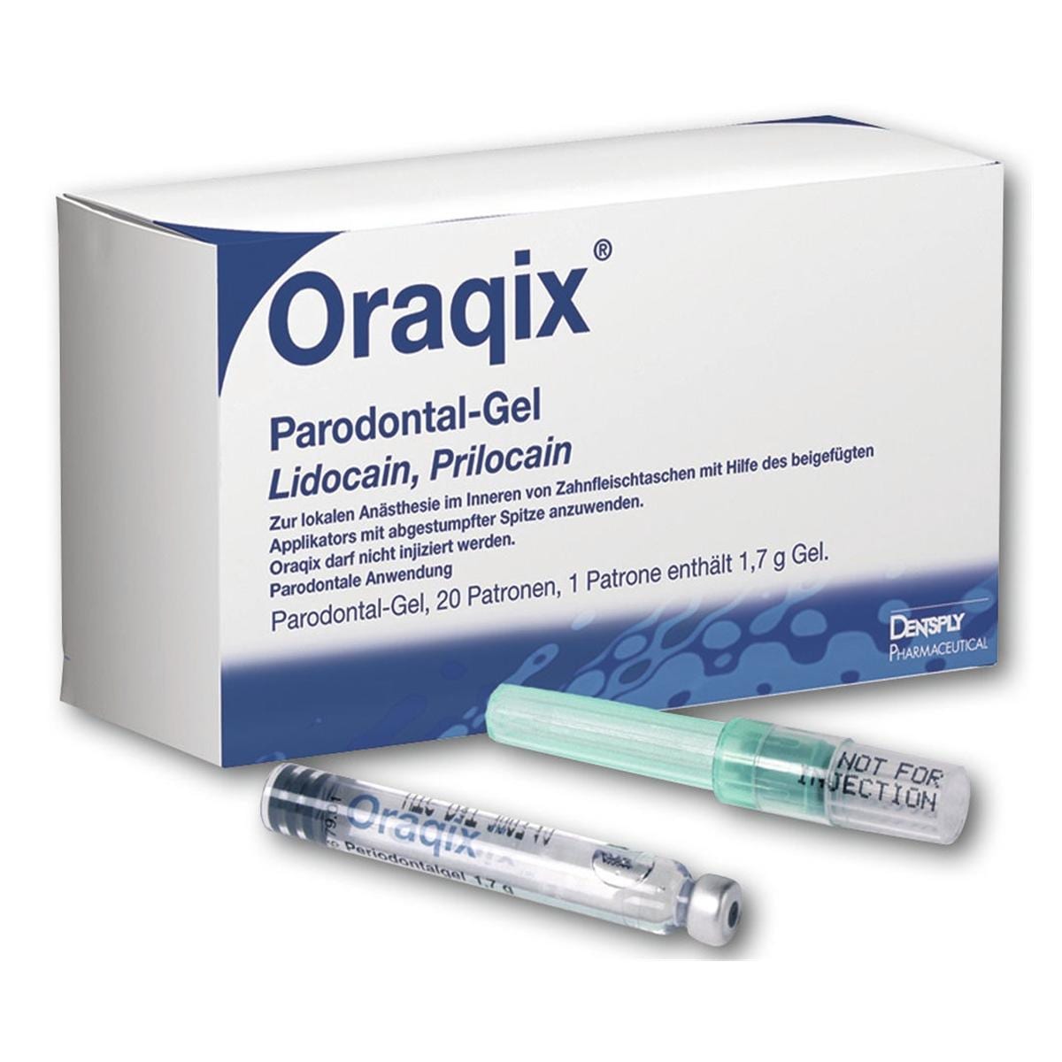 Oraqix - anesthesiegel - Verpakking, 20x 1,7 g