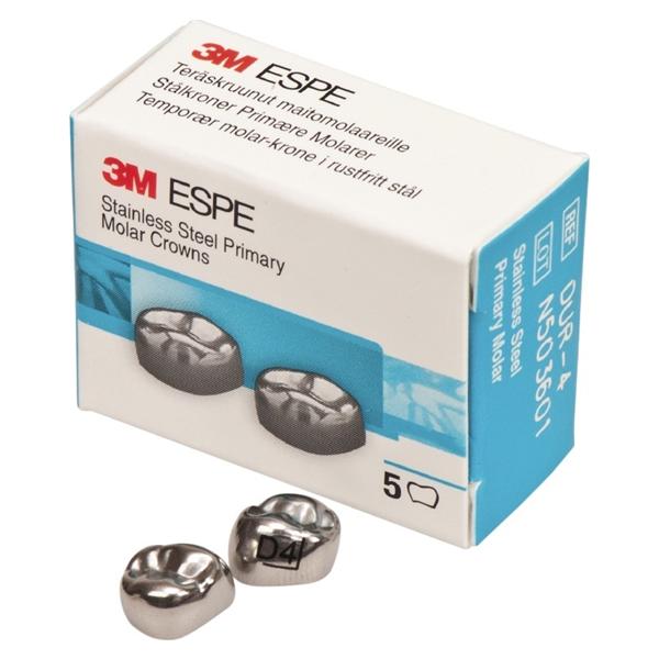 RVS kronen voor melkmolaren - Boven, rechts I - 1. melkmolaar, DUR 2 -  mesiaal/distaal 7,2