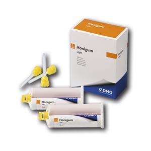 Honigum Light - Light, 2x 50 ml, 12 Automix-tips en 12 intraorale tips.
