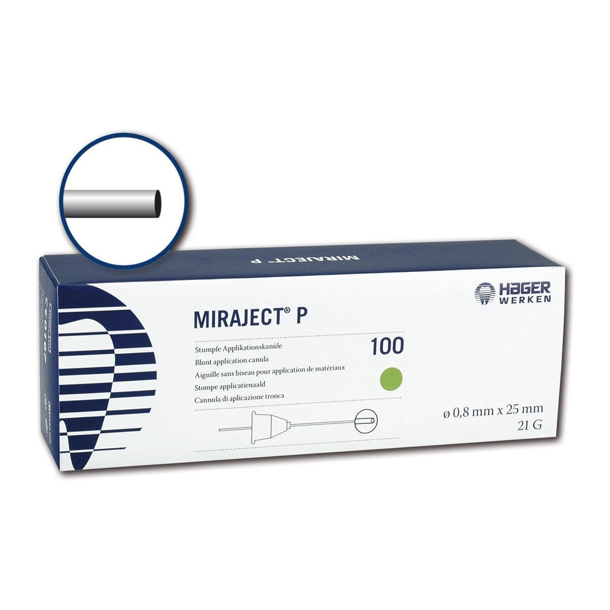 Miraject stompe naalden - P, 25 x 0,8 mm