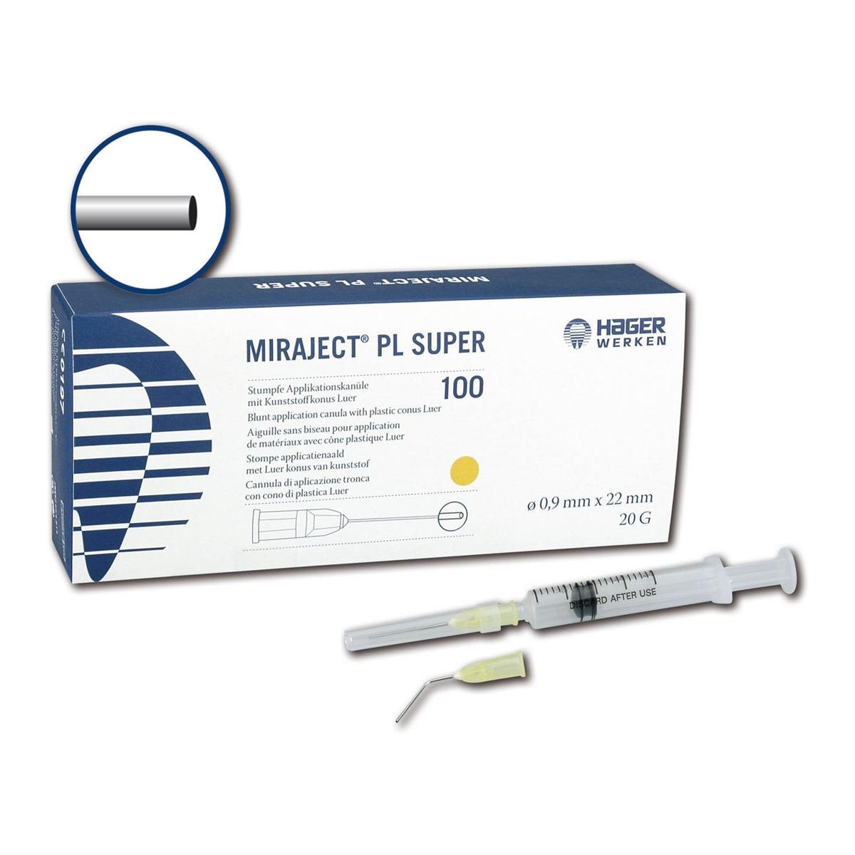 Miraject stompe naalden - PL Luer Lock, 22 x 0,9 mm