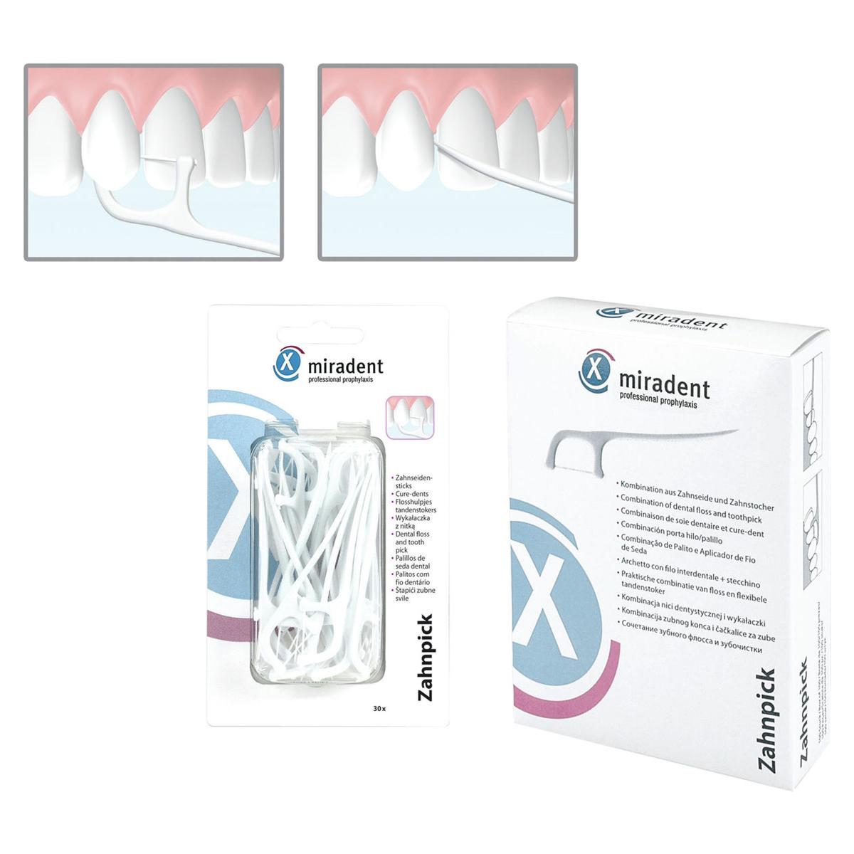 Miradent Tandenstokers - Verpakking, 100 stuks
