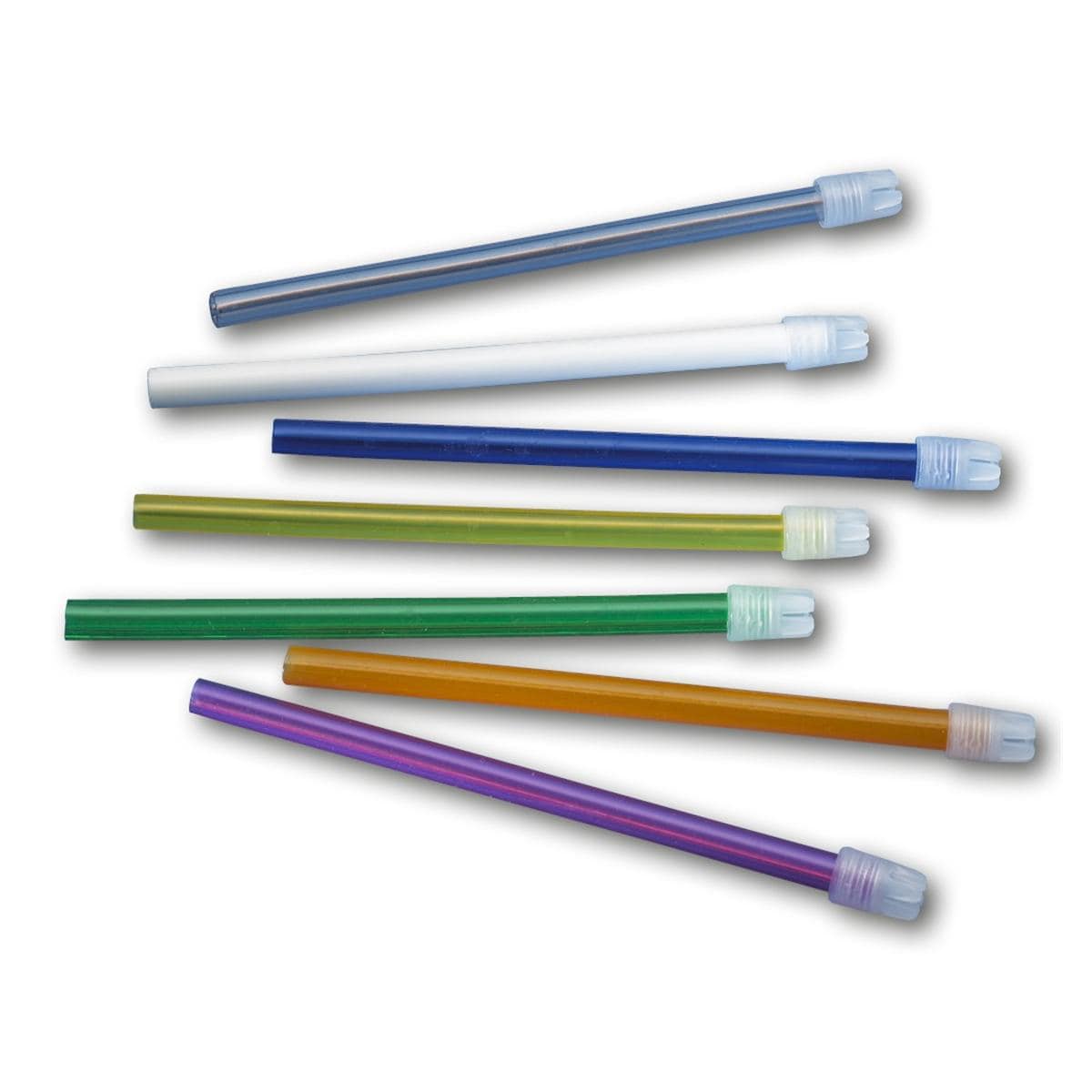 Speekselzuigers Flexibel losse dop - 100 stuks - Transparant