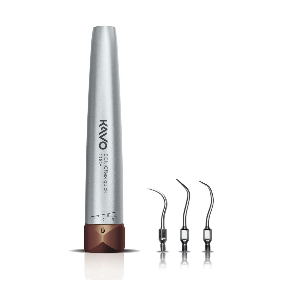 Sonicflex Quick 2008 - 2008L Set met licht + 3 inserts Nr. 5A / 6A / 7A en sleutel (KaVo-aansluiting)