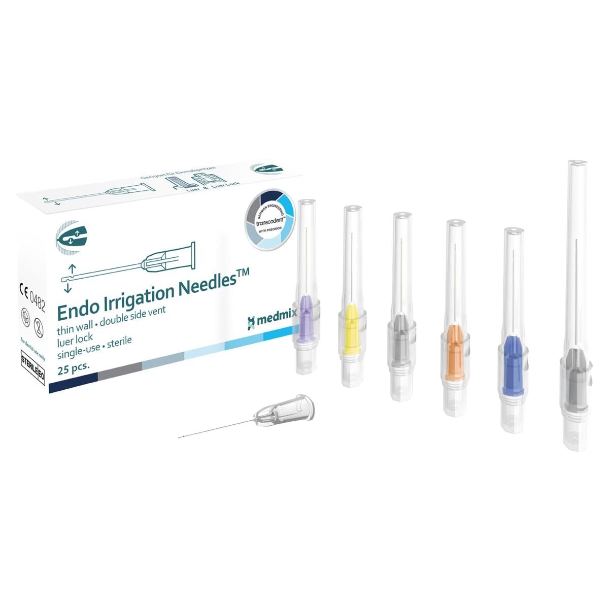 Transcodent Endo Irrigation Needles (2-zijdig) - Grijs - 27G, 0,4 x 32 mm, 25 stuks