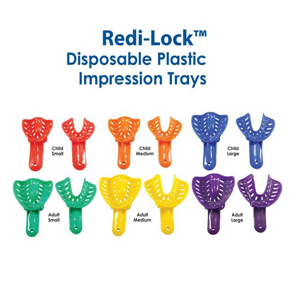 Redi-Lock Afdruklepels - Boven, blauw Pedo Large - 50 stuks