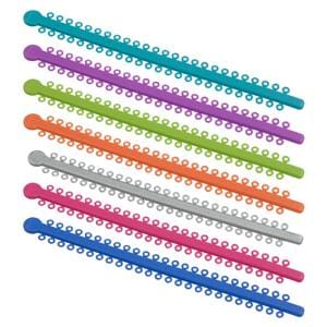 Power Sticks Elastomeric Ligatures - 404-001, Grijs - 1008 stuks