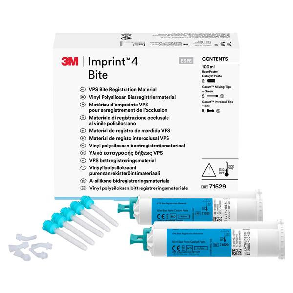 Imprint 4 Bite - 2x 50 ml, 5 Garant mengtips groen en 5 Garant intraorale tips Bite