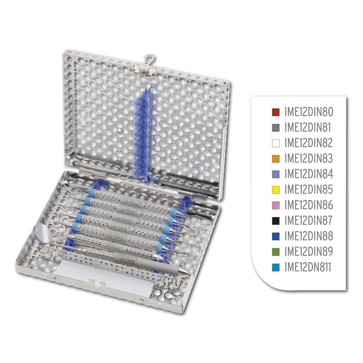 IMS Infinity Series Cassette 1/2 DIN voor 8 instrumenten - Grijs (IME12DIN81)