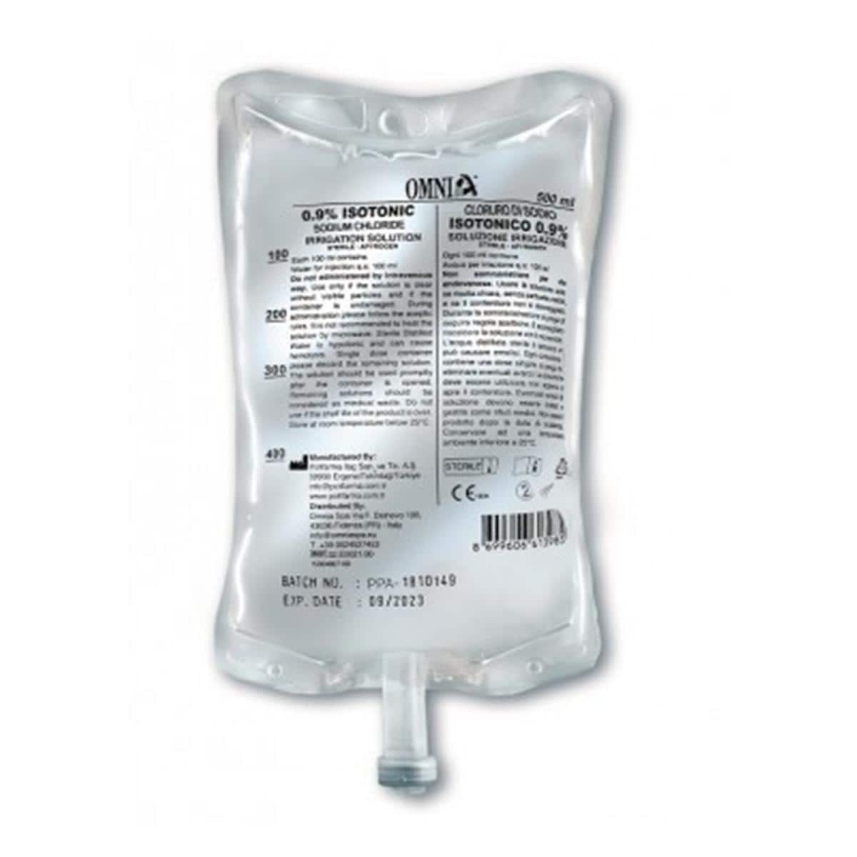 Fysiologische zoutoplossing 0,9% irrigatie non medical - 10x 1000 ml - 32.E0000