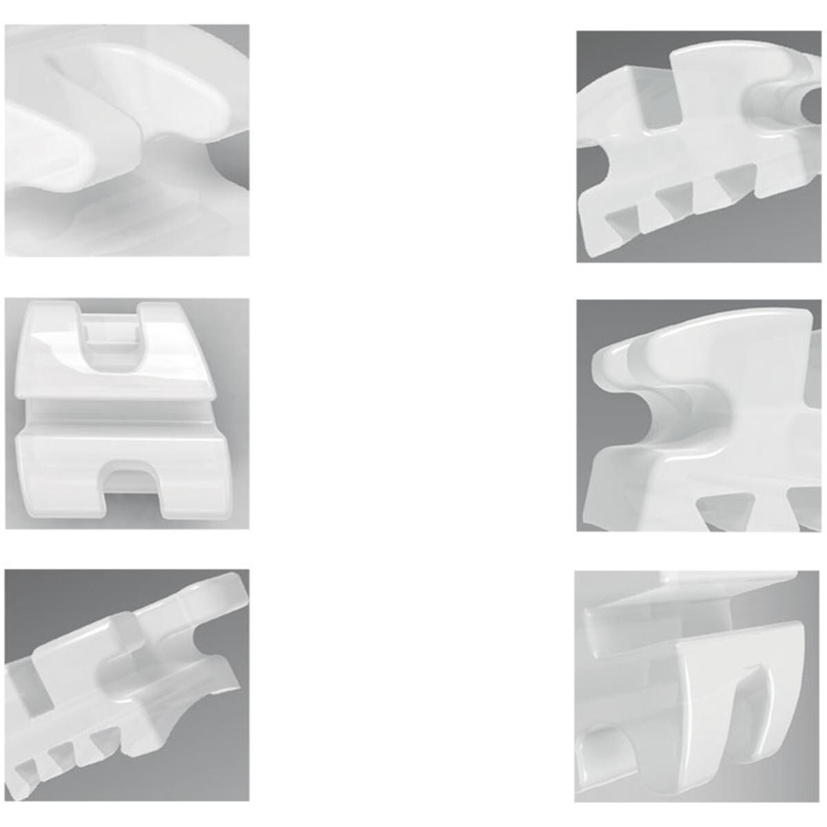 Reflections Roth Prescription .022" Slot, Patientenkit - RF-1345, Upper/Lower, 5 x 5 + haken op 3,4 & 5