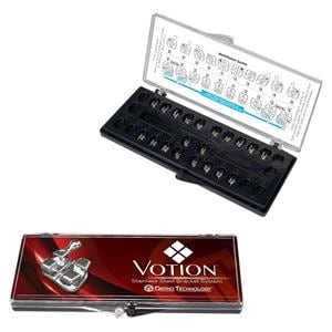 Votion Roth Prescription .022" Slot, Patientenkit - 350-92-2011, Upper/Lower - 5x5 + haken op 3, 4 & 5 Offset (U,L 4,5)