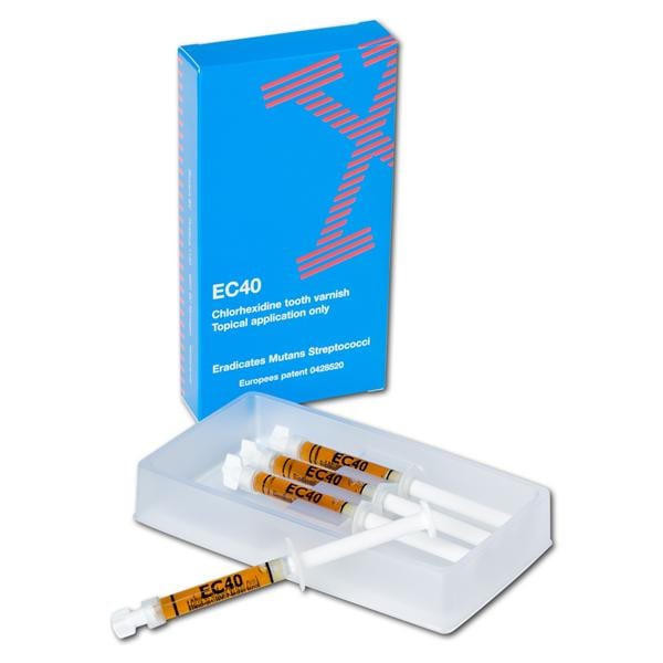 EC40 20% Chloorhexidine vernis - Spuitje. 4 x 1,2 ml