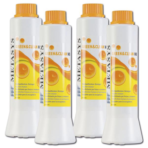 Green & Clean MB - navulverpakking - 4 x 500 ml + 4 borstels