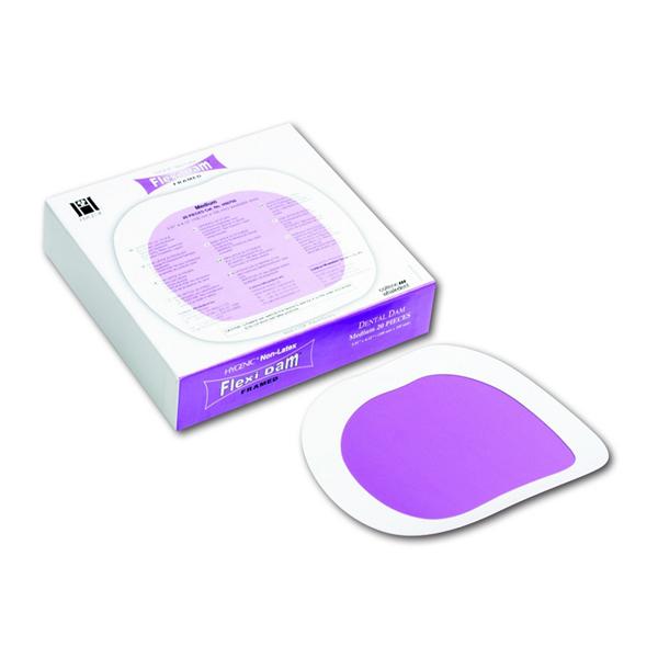 Hygenic Flexi Dam non latex met frame - medium, paars - 20 stuks