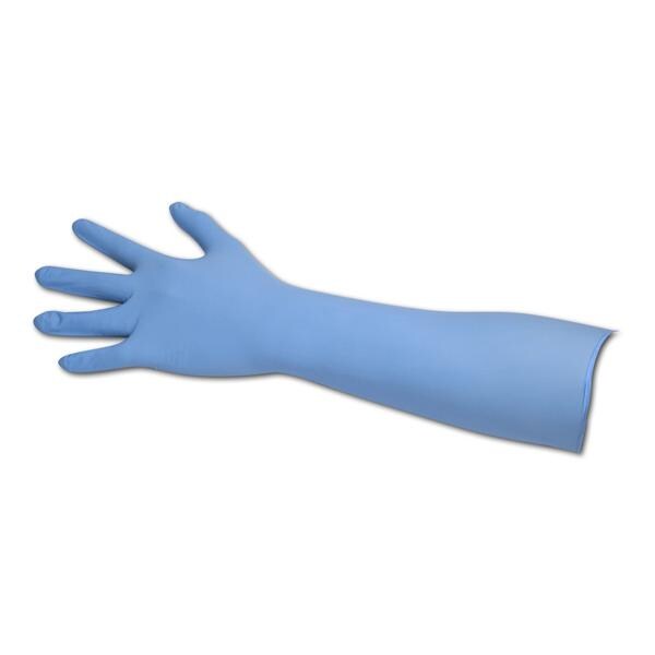 Nitril handschoenen lang manchet - S per 50 stuks
