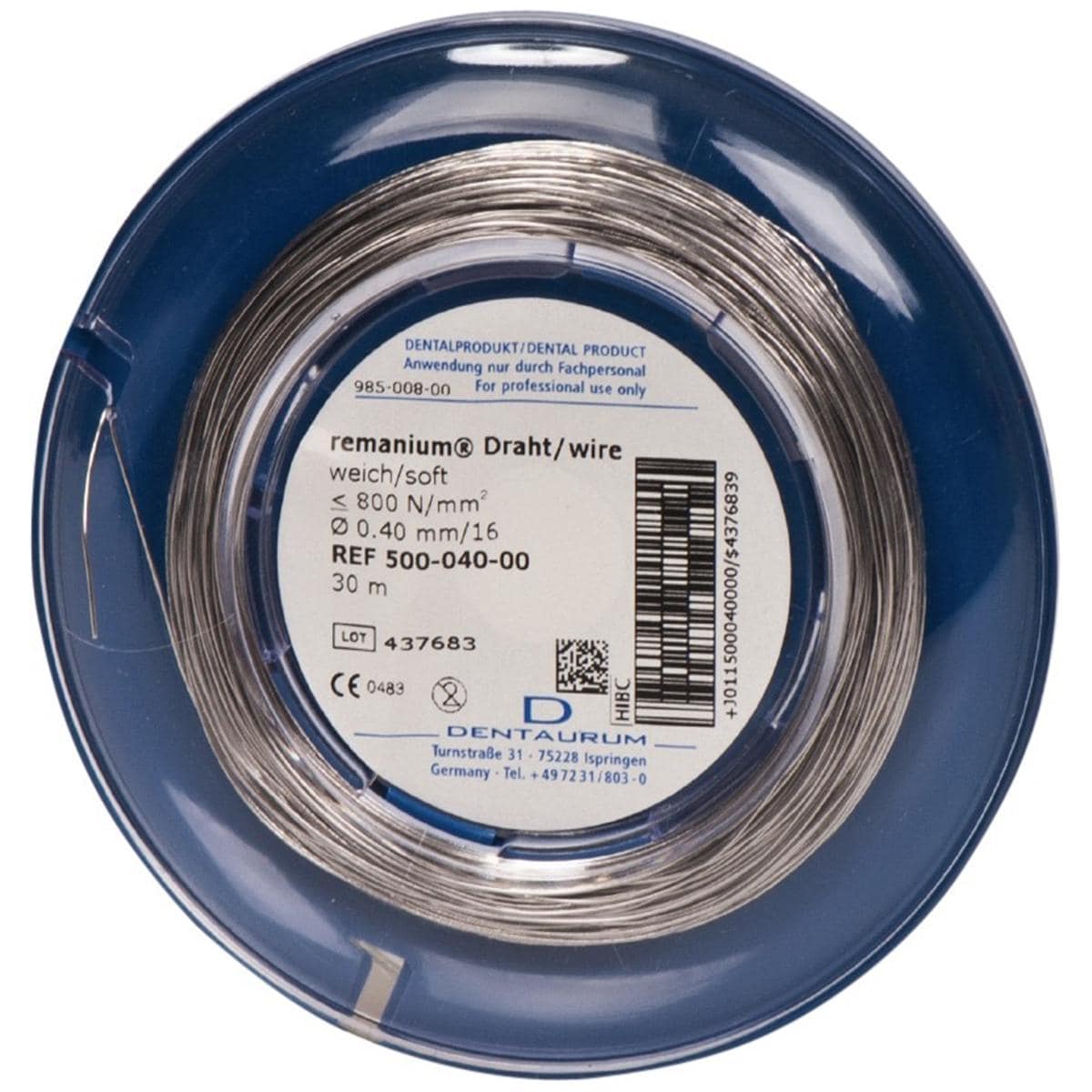 Remanium Ligaturendraad - rond soft - Ø 0,40 mm / 16, lengte 30 meter