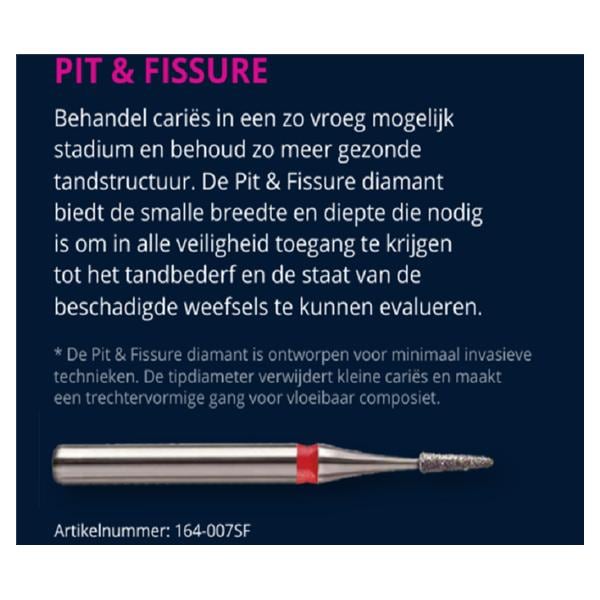 NeoDiamond FG 164 conisch spits - 164/016, medium (blauw)