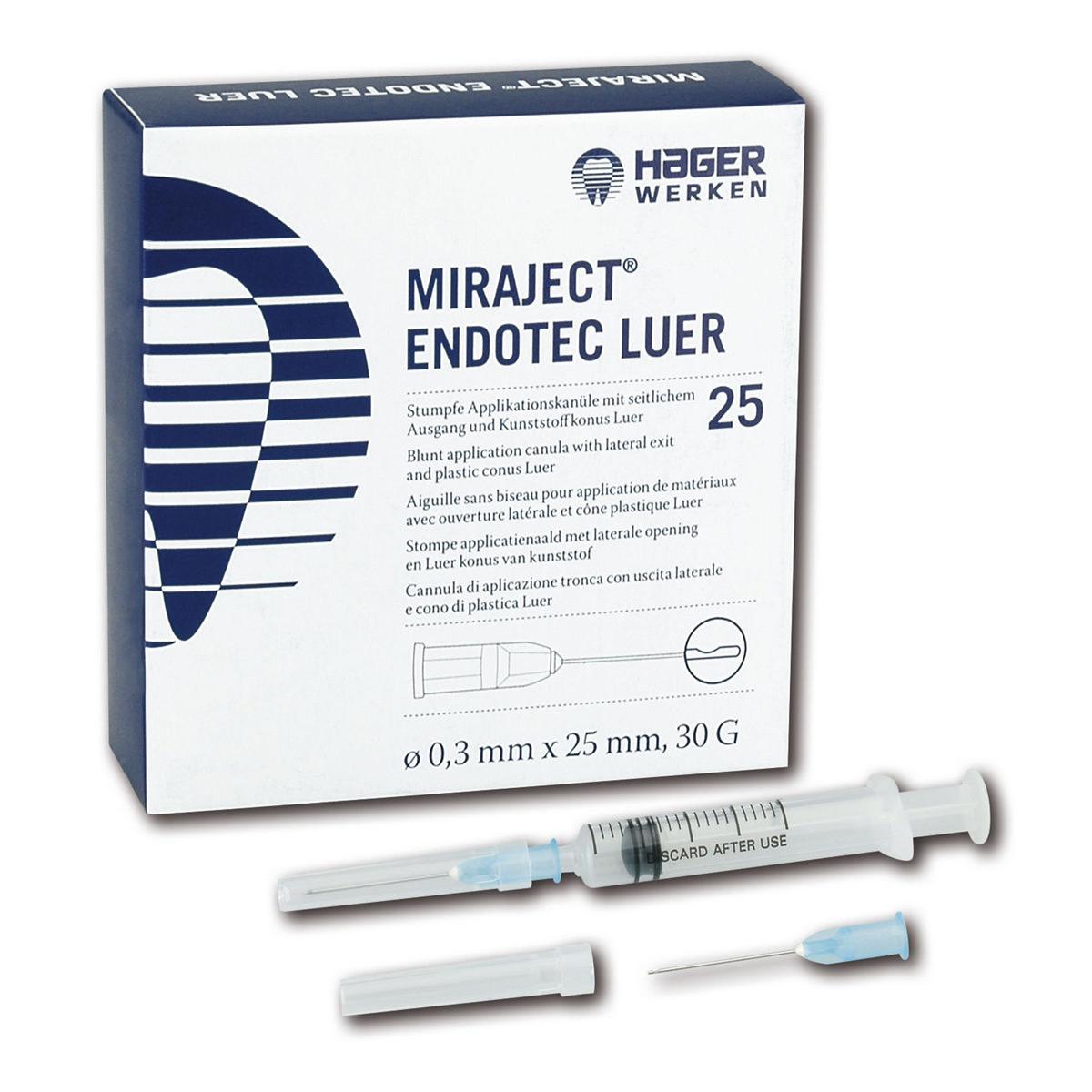 Miraject Endotec Luer - 21G, Ø 0,8 mm x 25 mm