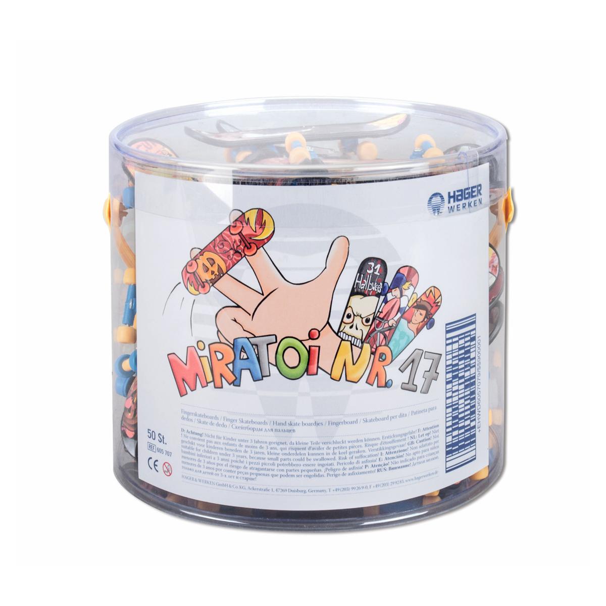 Miratoi Nr. 17 - vingerskateboards - Verpakking, 50 stuks