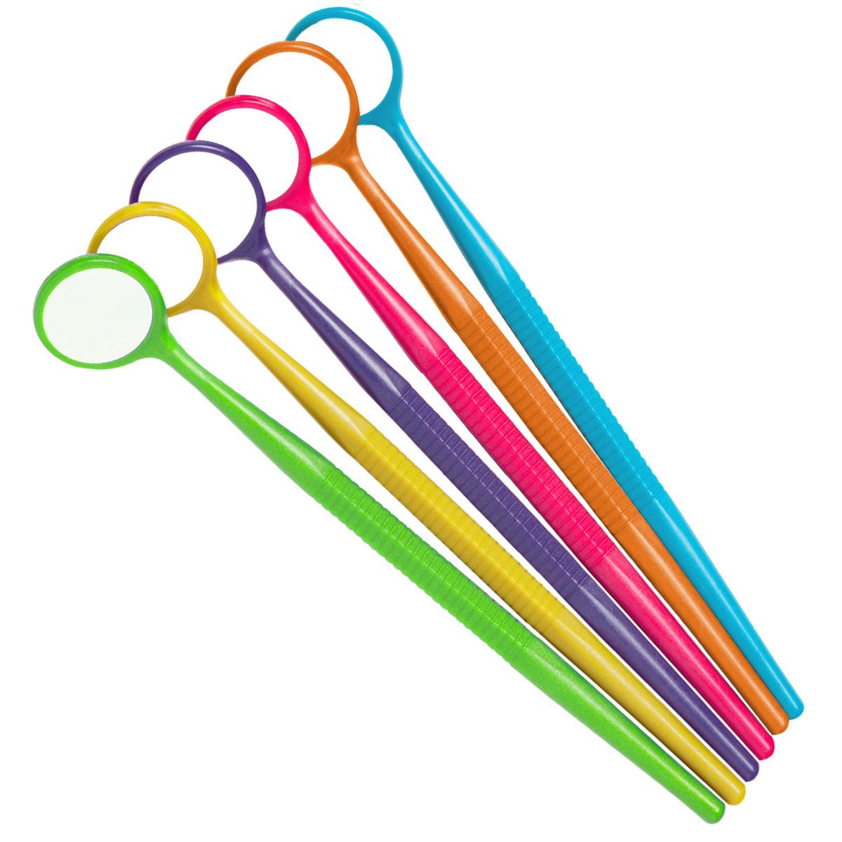 Crystal HD - Mondspiegel met heft Thin Grip - Ass. Vibrant - #4 (Ø 22 mm) 50Z353-NEON
