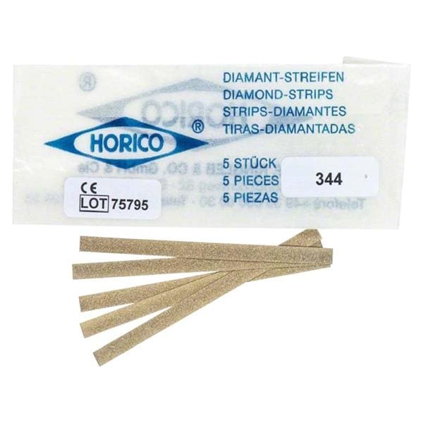 Diamant-strips - enkelzijdig - Extra fijn (geel), breedte 4 mm, dikte 0,10 mm