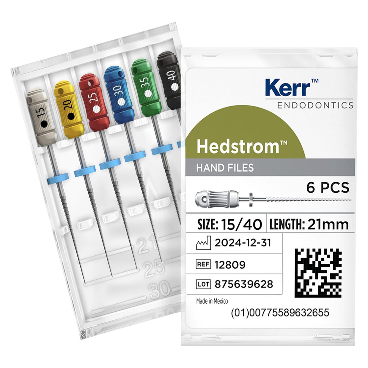 Hedstrm-Files, 21 mm - ISO 15-40 - assortiment, 6 stuks