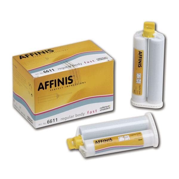 Affinis System - Regular Fast Body, 2x 50 ml en 12 mengtips geel