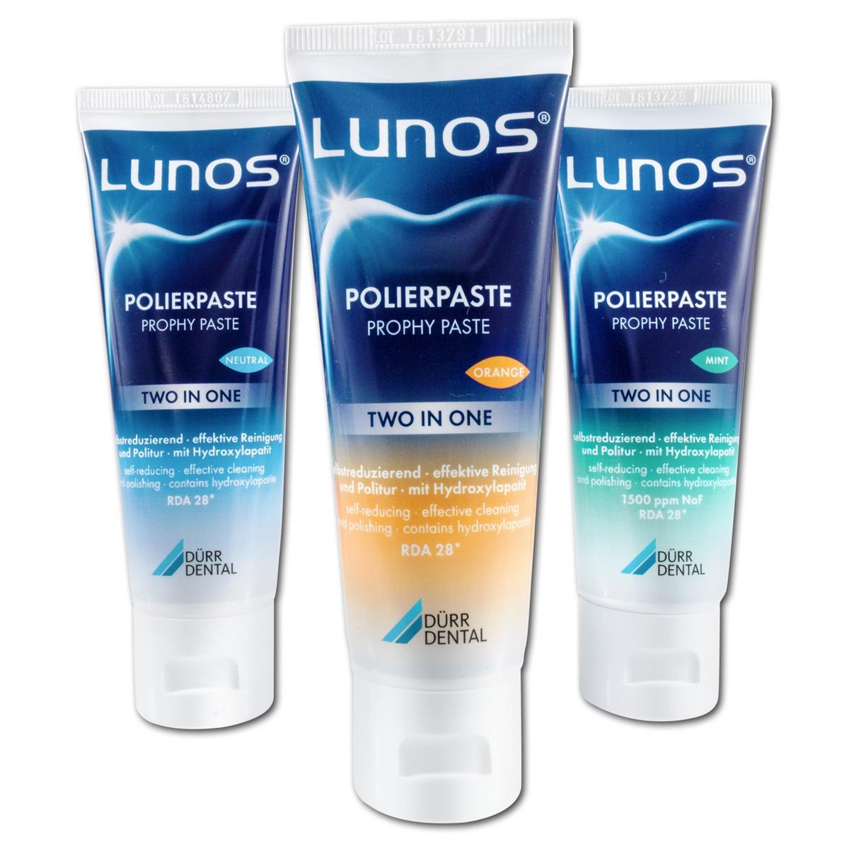 Lunos Polijstpasta Two in One - Mint, Tube 100 g