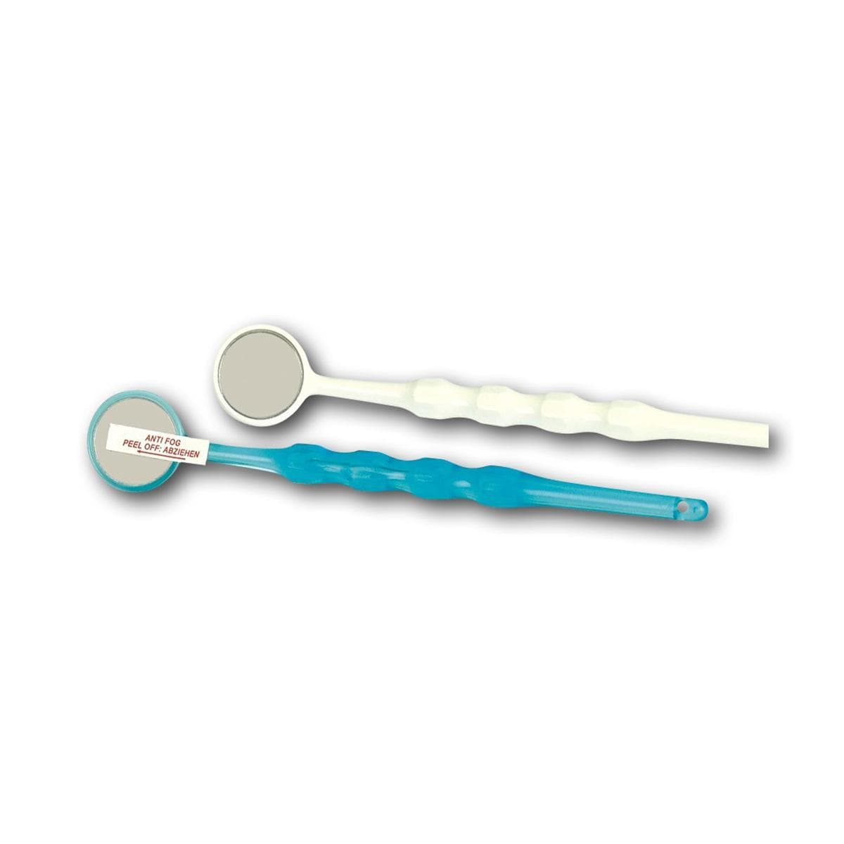 Brillant mondspiegels Anti-Fog - Wit, Nr. 4 - Ø 19 mm, 50 stuks