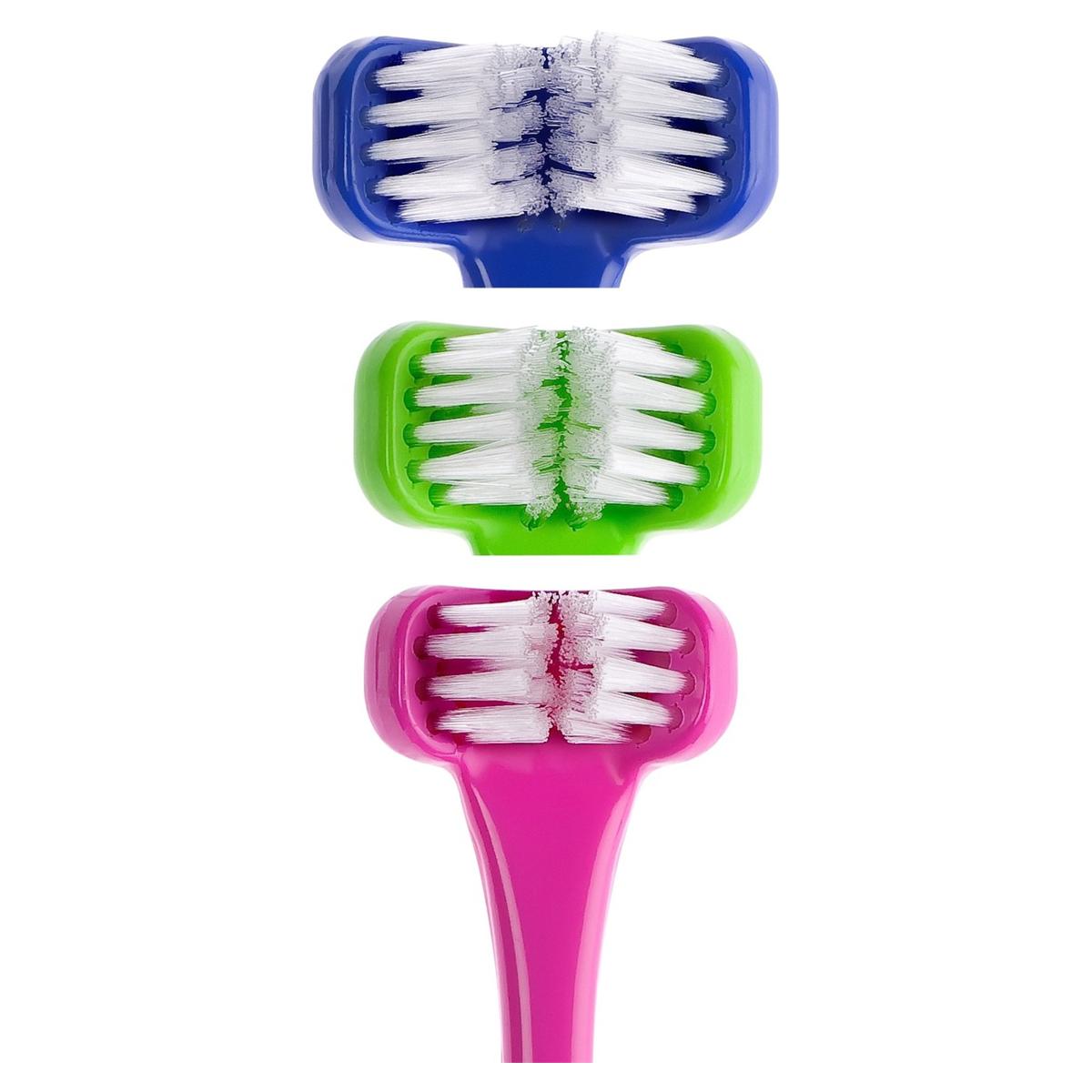 Superbrush driekoppige tandenborstel - Medium, junior voor 6 tot 12 jaar - 12 stuks - Dental