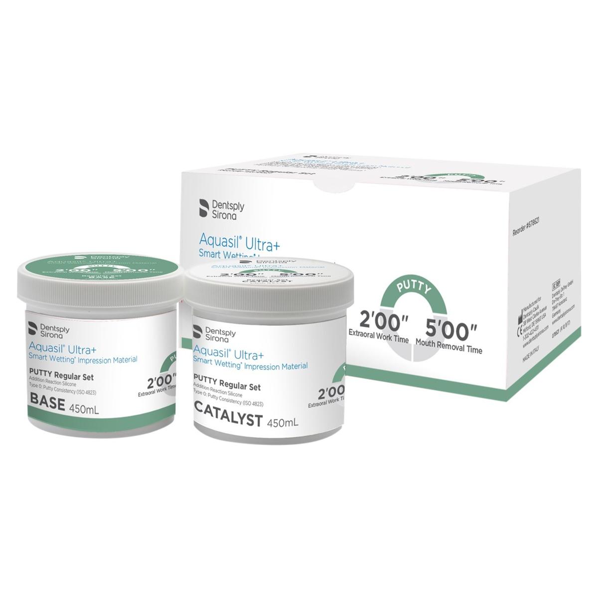 Aquasil Ultra+ Hand Mix Putty Regular Set - Verpakking: 450 ml Base en 450 ml Catalyst