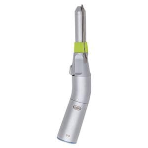 Chirurgisch handstuk zonder licht - S-9, overbrenging 1:1 (blauw), gebogen, schuifknop, externe spray