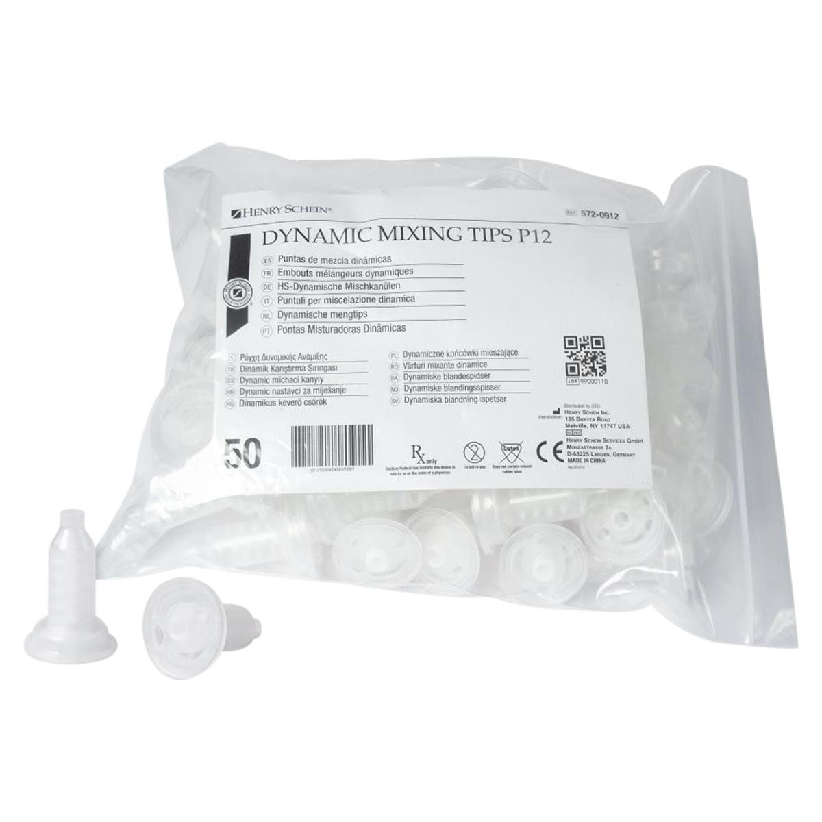 HS dynamische mengtips P12 - Verpakking 50 stuks