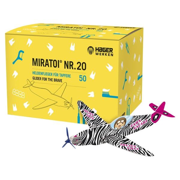 Miratoi Nr. 20 - Vliegtuig - Assortiment, 50 stuks