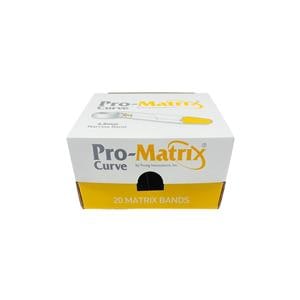 Pro-Matrix Curve - 4,5 mm narrow geel, 20 stuks