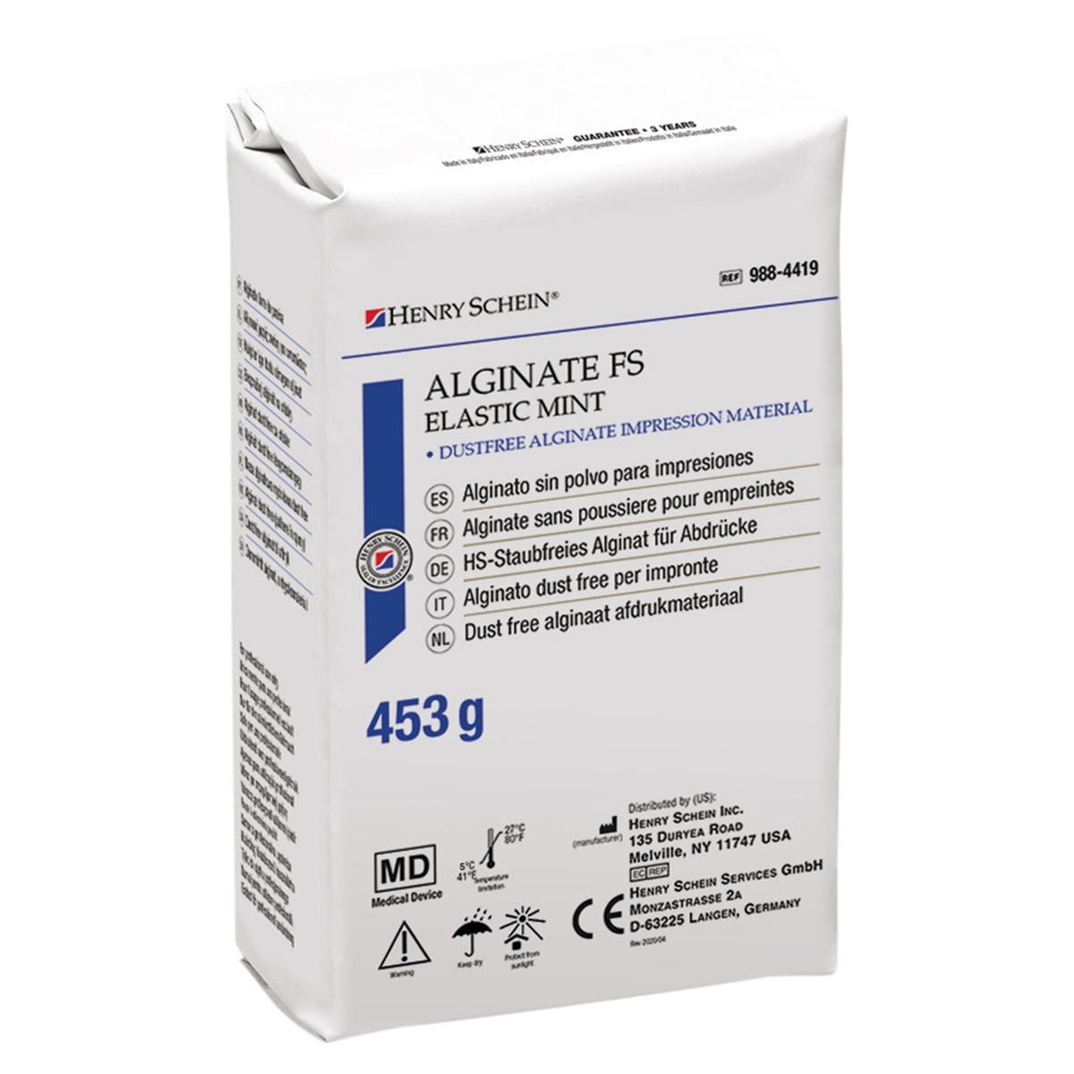 Alginaat Fast Set Elastisch Mint - Verpakking, 12 x 453 g