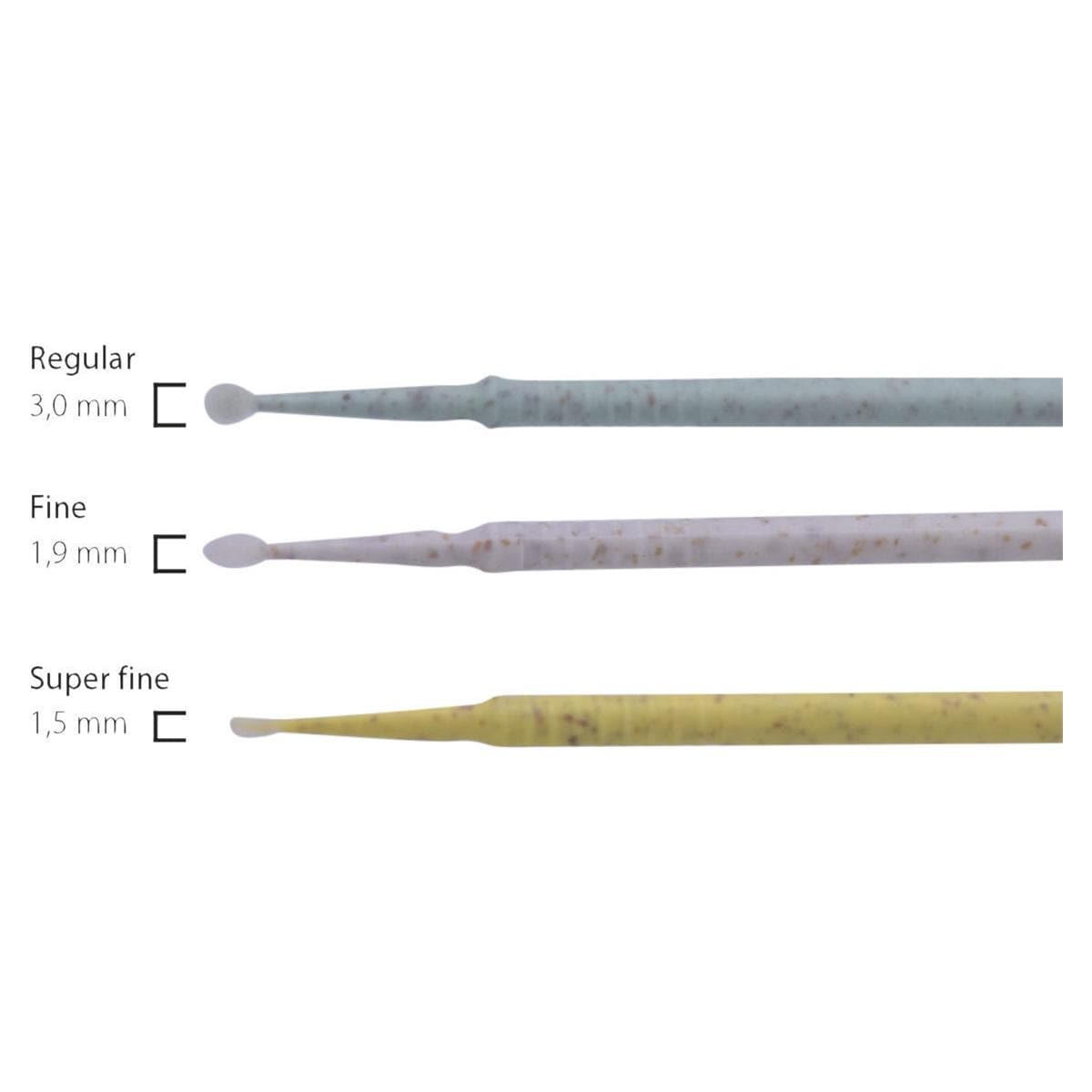 Bio Apply - Micro Applicator Tips - Regular (3,0 mm), gebroken wit - 100 stuks