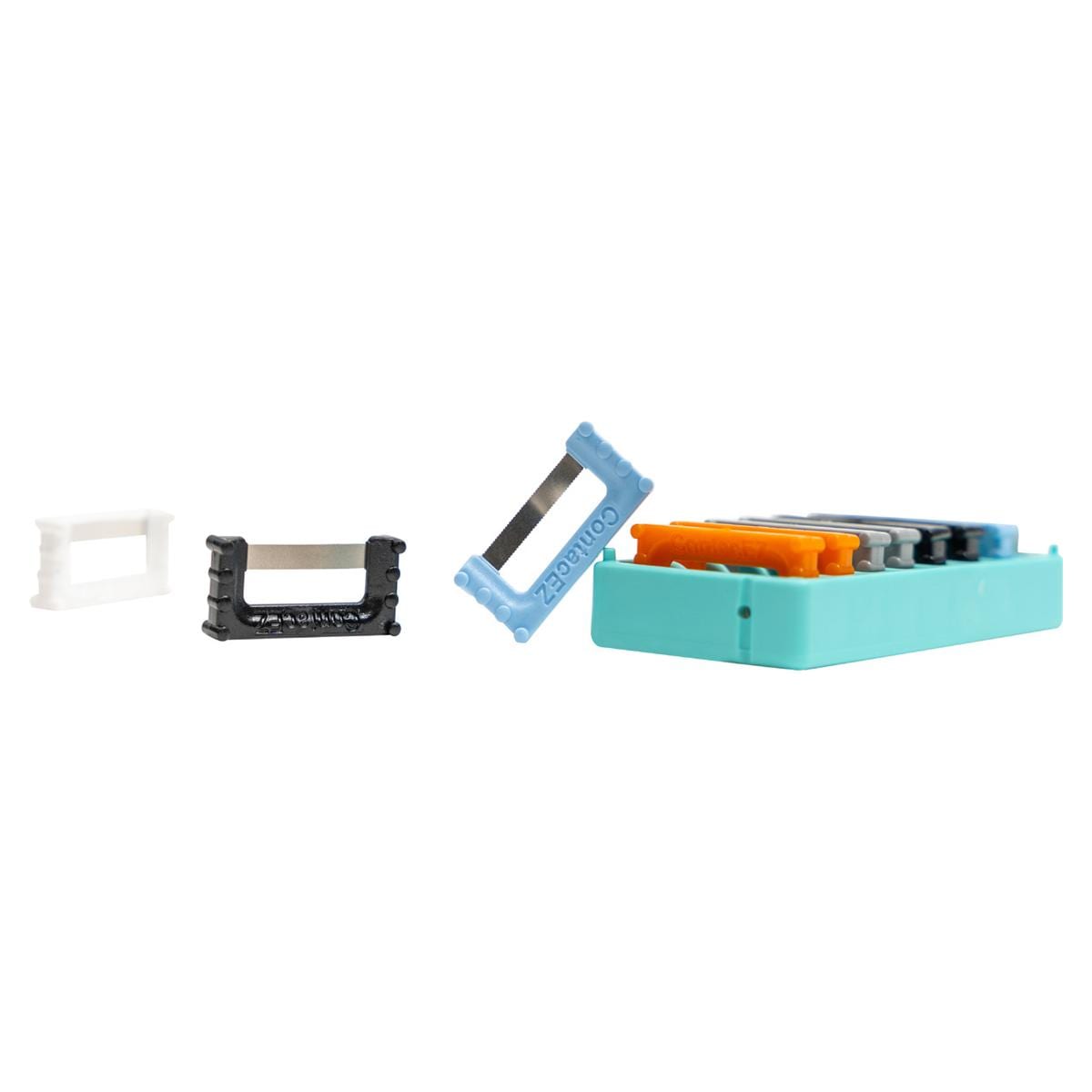 ContacEZ Restorative Strip System - assortiment - REF. 31008 - 8 stuks (elk 2x zwart, blauw, wit en elk 1x oranje en grijs)