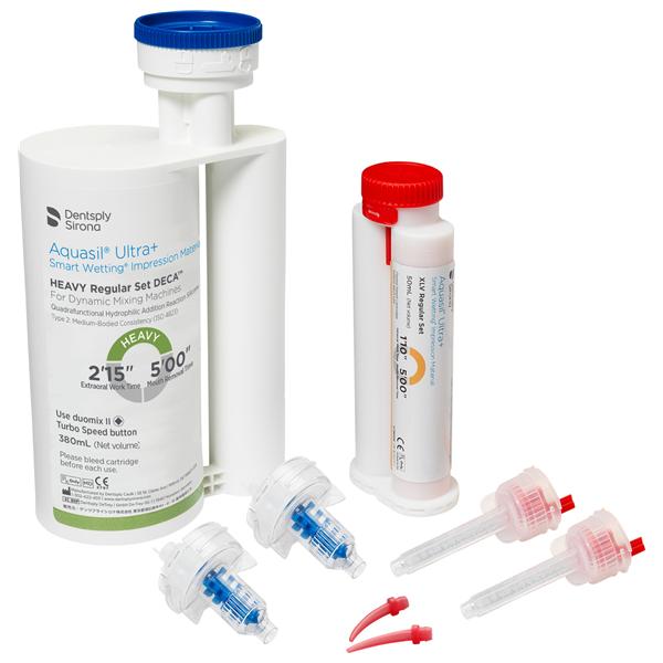 Aquasil Ultra+ Promotieverpakking - 1x 380 ml Heavy & 1x 50 ml Regular XLV + mengtips