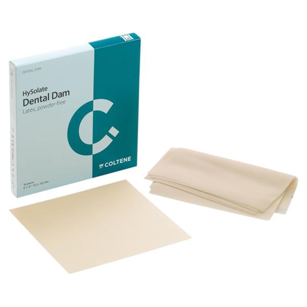 HySolate Latex Dental Dam, Light (152x152 mm) - Medium, 36 vellen