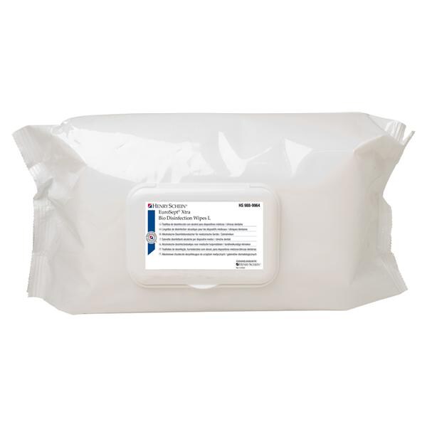EuroSept Xtra Bio Disinfection Wipes - Large, afmeting 20 x 22 cm, 80 doekjes