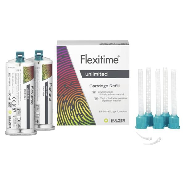 Flexitime unlimited Cartridge - 2x 50 ml en 5 mengtips