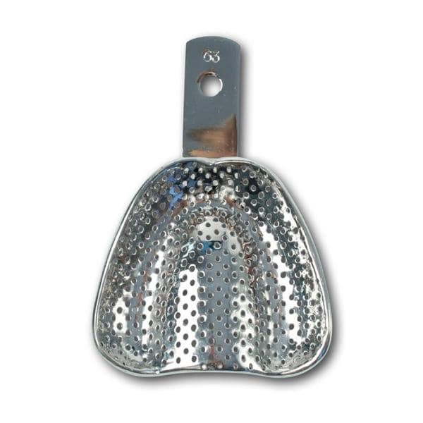 Afdruklepels metaal geperforeerd edentaat boven - 63 large
