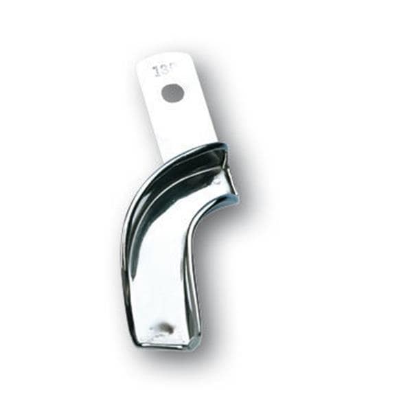 Afdruklepels metaal ongeperforeerd betande kaak quadrant - 131 rechtsboven/ linksonder, per stuk